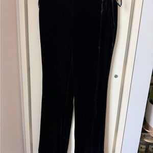 INC International Concepts Black Velvet Trousers
